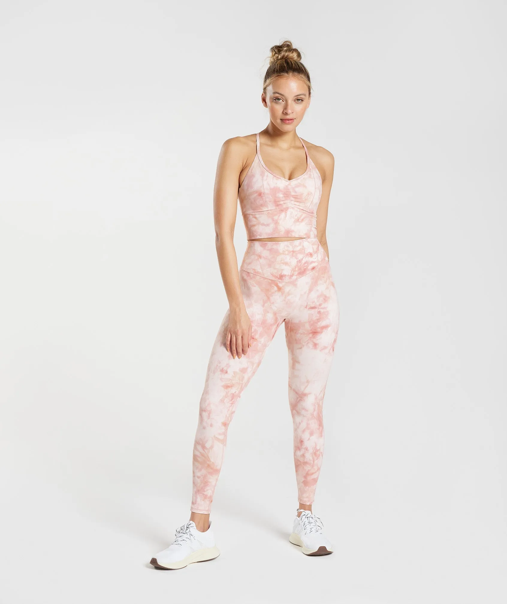 Gymshark Elevate Spray Dye Leggings - White/Misty Pink/Scandi Pink sold by Gymshark product image thumbnail 4