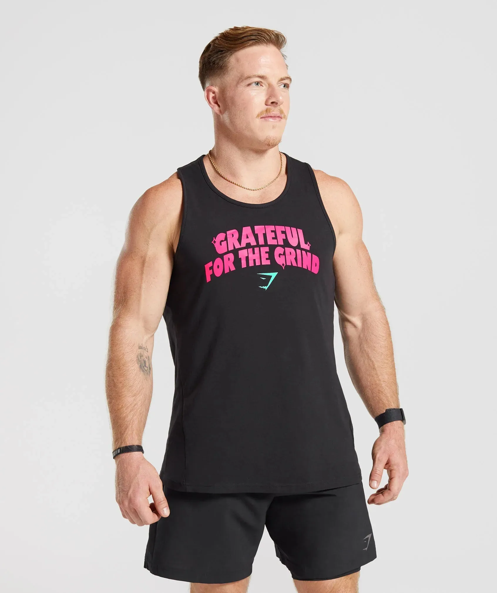 Gymshark Noah Ohlsen Sun Tank - Black sold by Gymshark