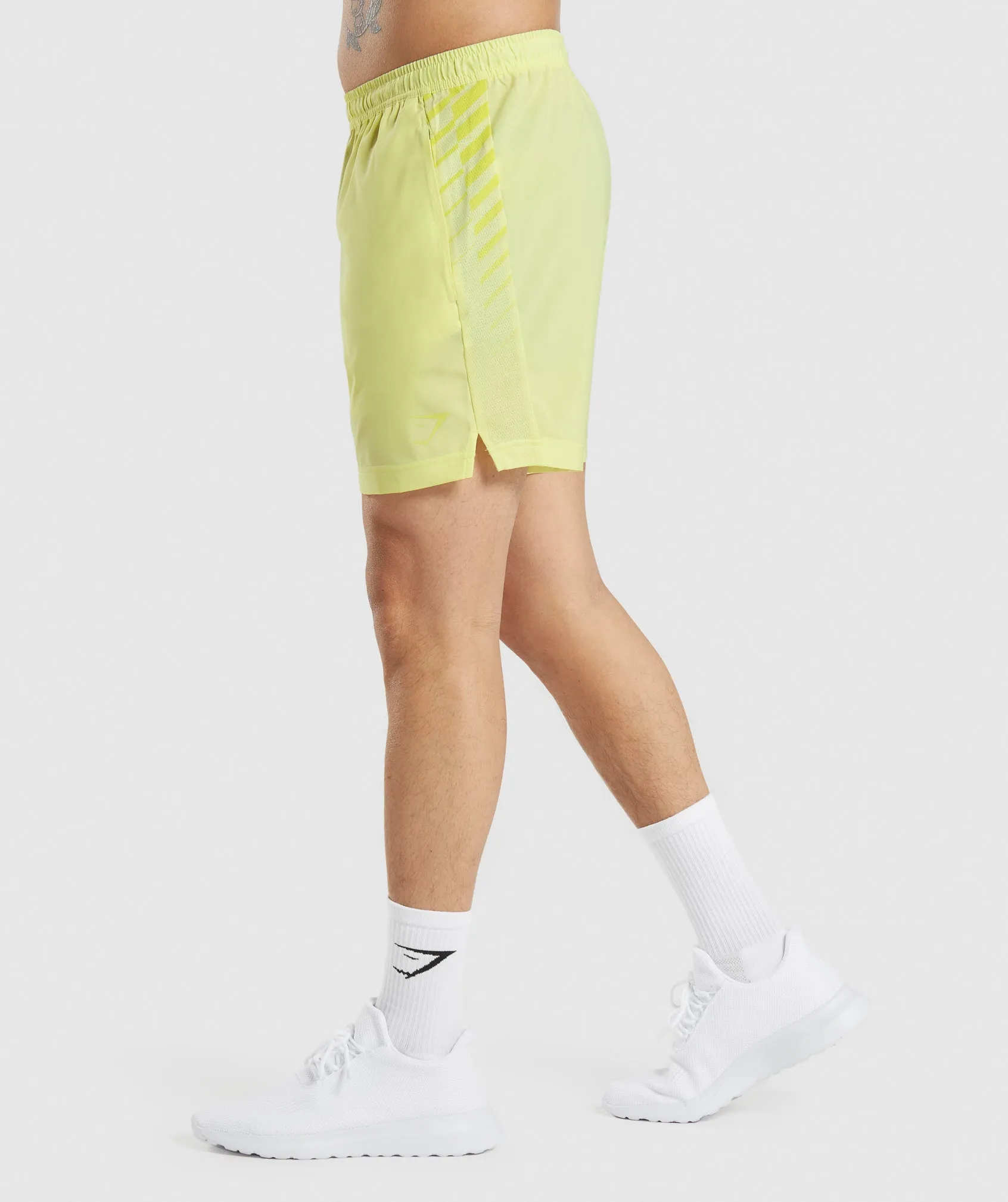 Gymshark Sport Stripe 7" Short - Firefly Green sold by Gymshark product image thumbnail 3