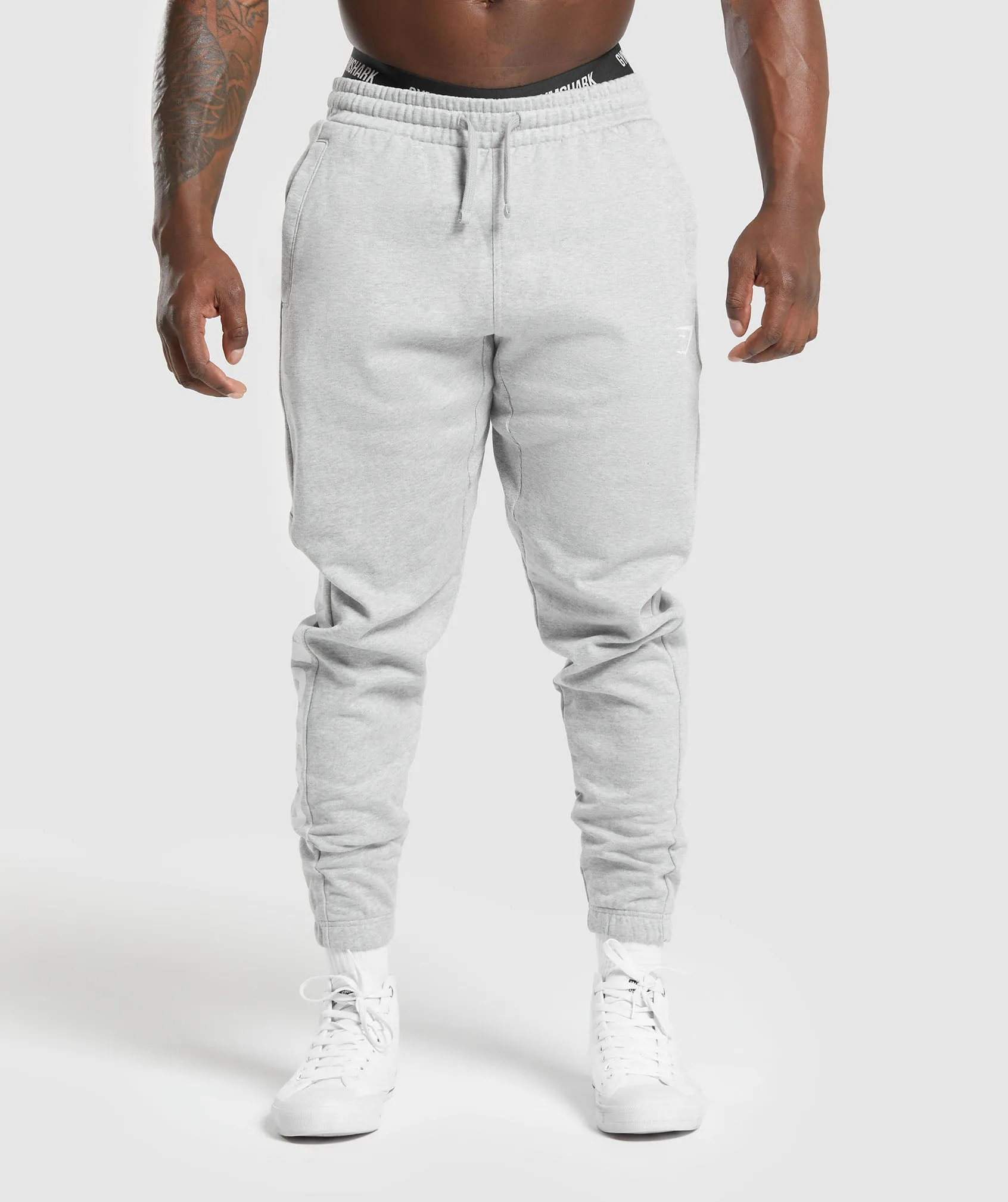 Gymshark Power Joggers - Light Grey Core Marl sold by Gymshark product image thumbnail 2
