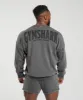 Gymshark Heritage Washed Crew - Onyx Grey sold by Gymshark