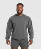Gymshark Heritage Washed Crew - Onyx Grey sold by Gymshark