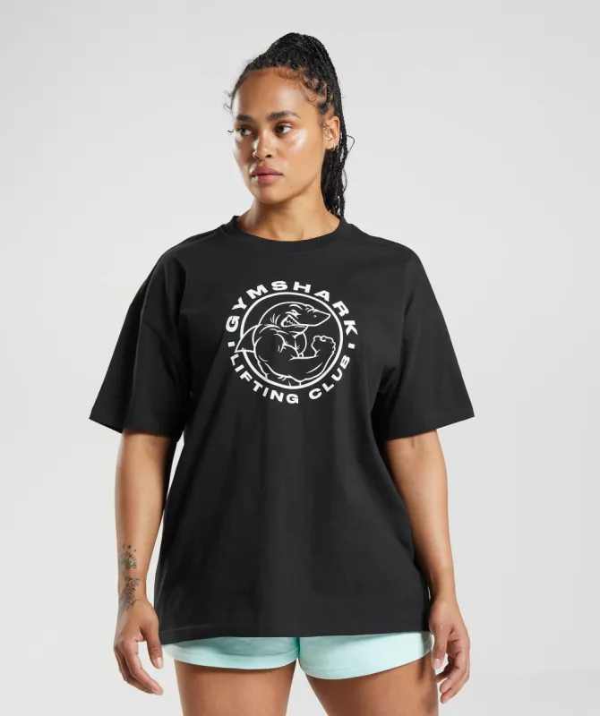 Gymshark Legacy Oversized T-Shirt - Black sold by Gymshark