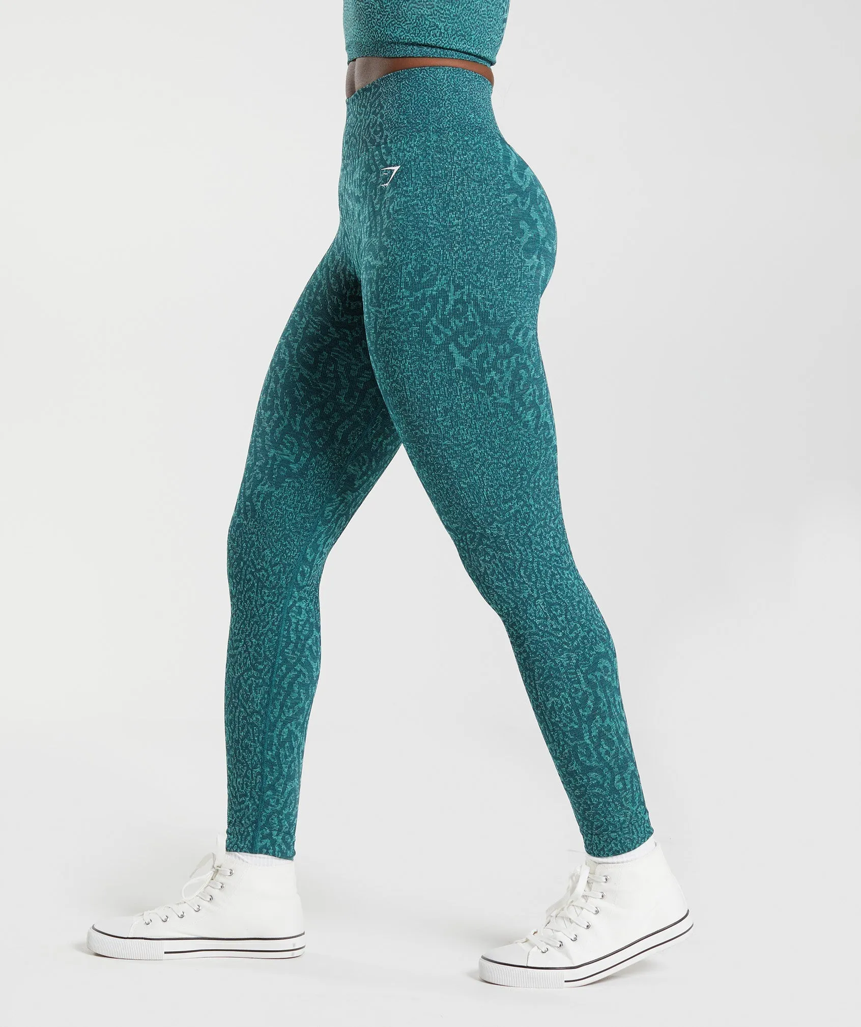 Gymshark Adapt Animal Seamless Leggings - Reef | Winter Teal sold by Gymshark product image thumbnail 3
