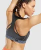 Gymshark Apex Seamless Sports Bra - Onyx Grey/Lavender Blue sold by Gymshark