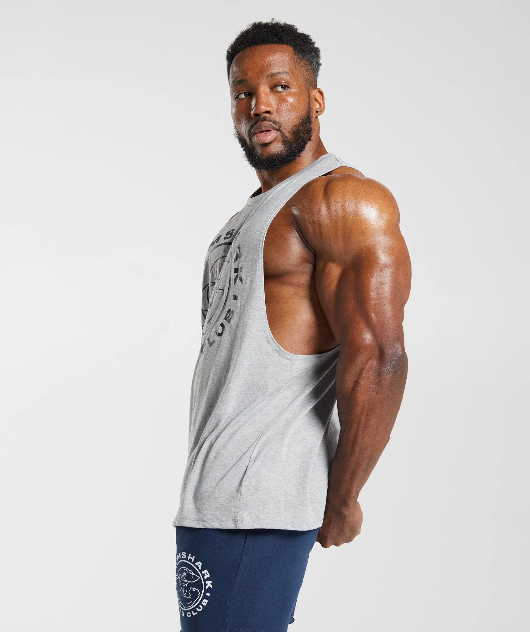 Gymshark Legacy Drop Arm Tank - Light Grey Core Marl sold by Gymshark product image thumbnail 3