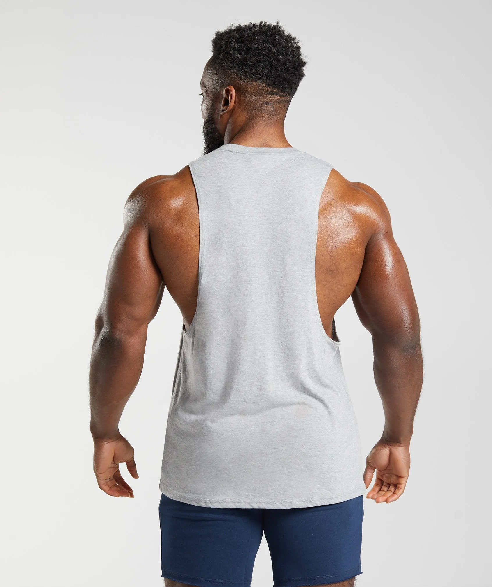 Gymshark Legacy Drop Arm Tank - Light Grey Core Marl sold by Gymshark product image thumbnail 2