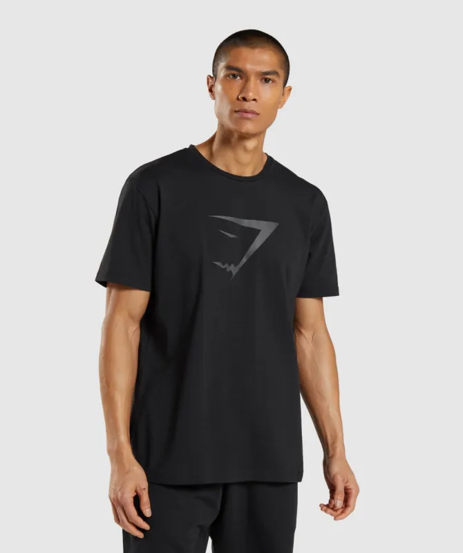 Gymshark Sharkhead Infill T-Shirt - Black sold by Gymshark