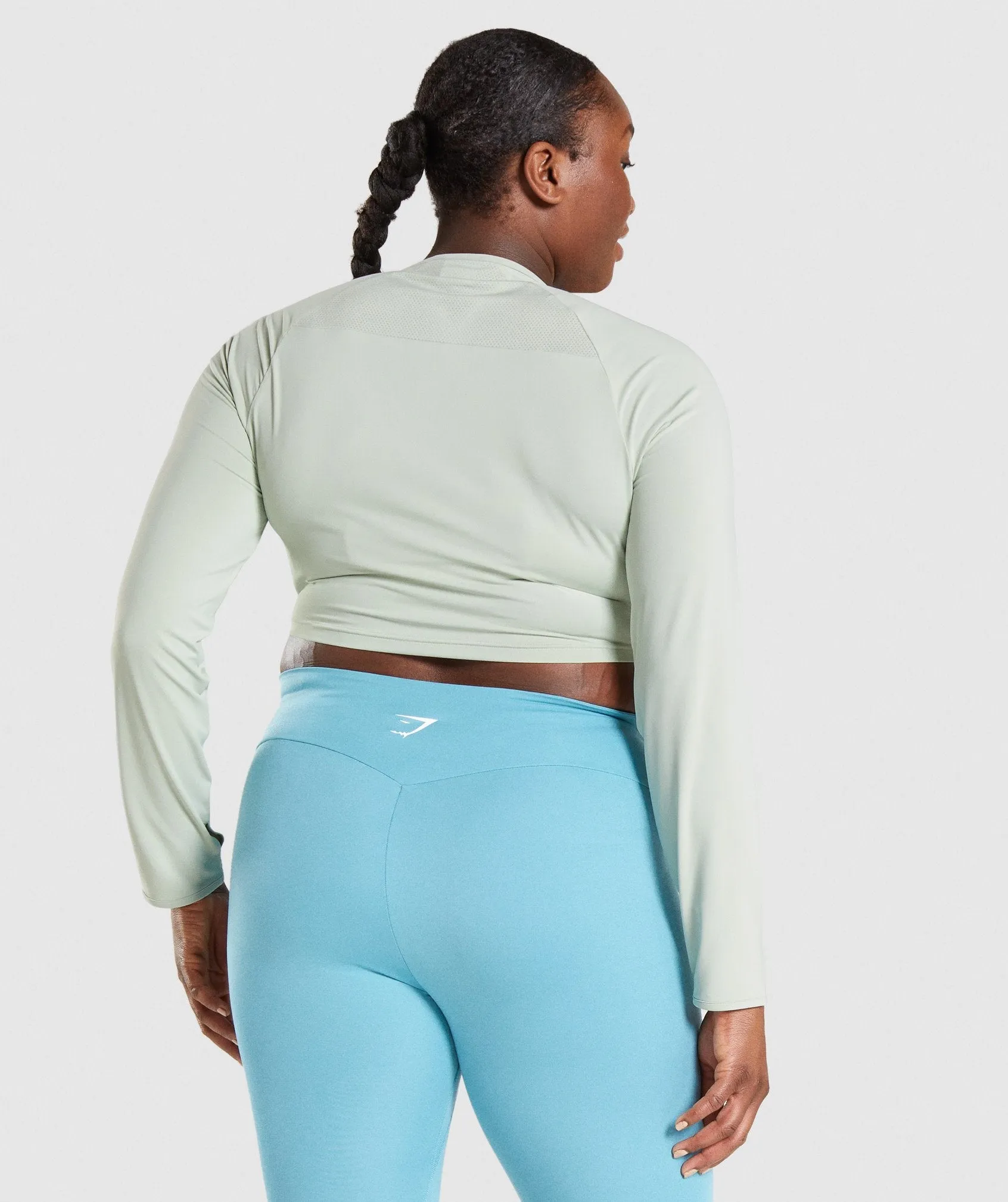 Gymshark Training Long Sleeve Crop Top - Light Green sold by Gymshark product image thumbnail 2