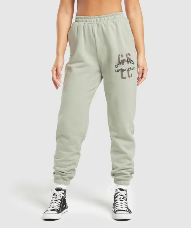 Gymshark Built Graphic Joggers - Stone Grey sold by Gymshark