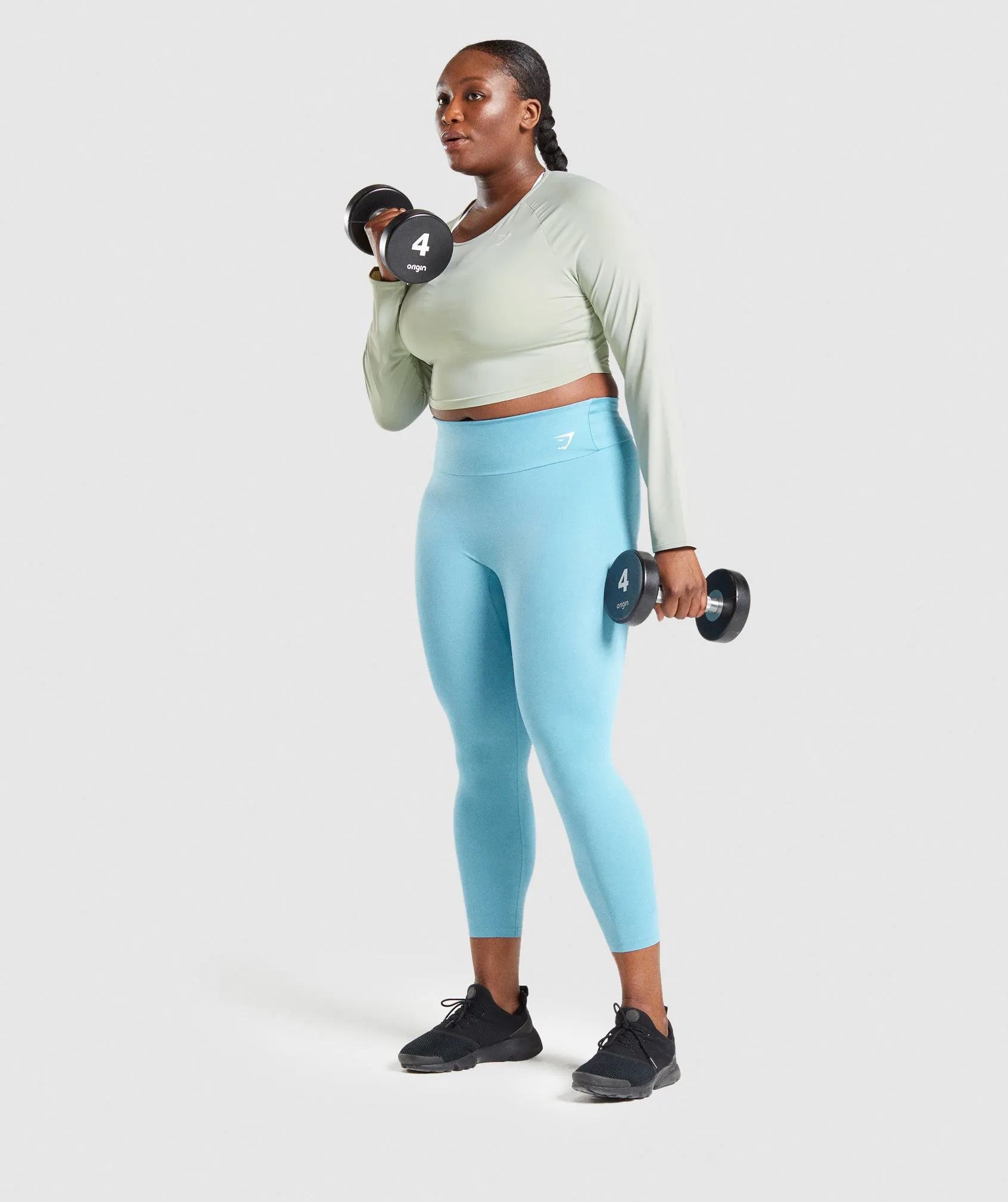 Gymshark Training Long Sleeve Crop Top - Light Green sold by Gymshark product image thumbnail 4