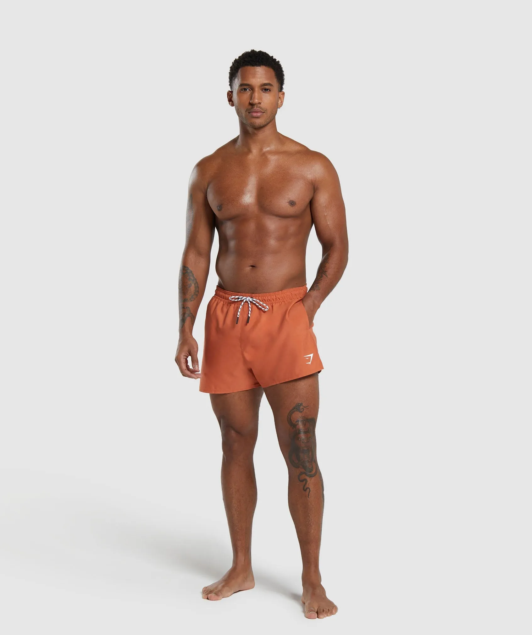 Gymshark 3" Swim Shorts - Muted Orange sold by Gymshark product image thumbnail 4