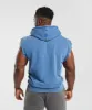 Gymshark Heritage Washed Sleeveless Zip Hoodie - Vintage Blue sold by Gymshark