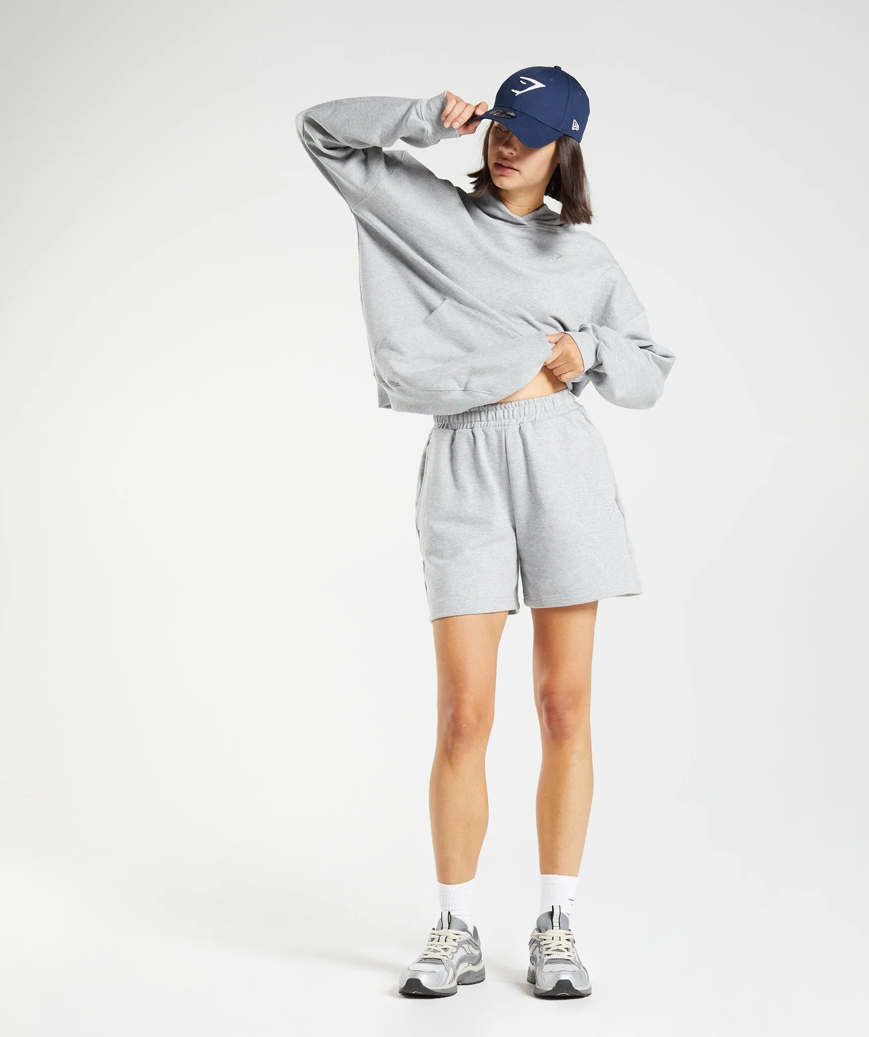 Gymshark Rest Day Sweats Hoodie - Light Grey Core Marl sold by Gymshark product image thumbnail 4