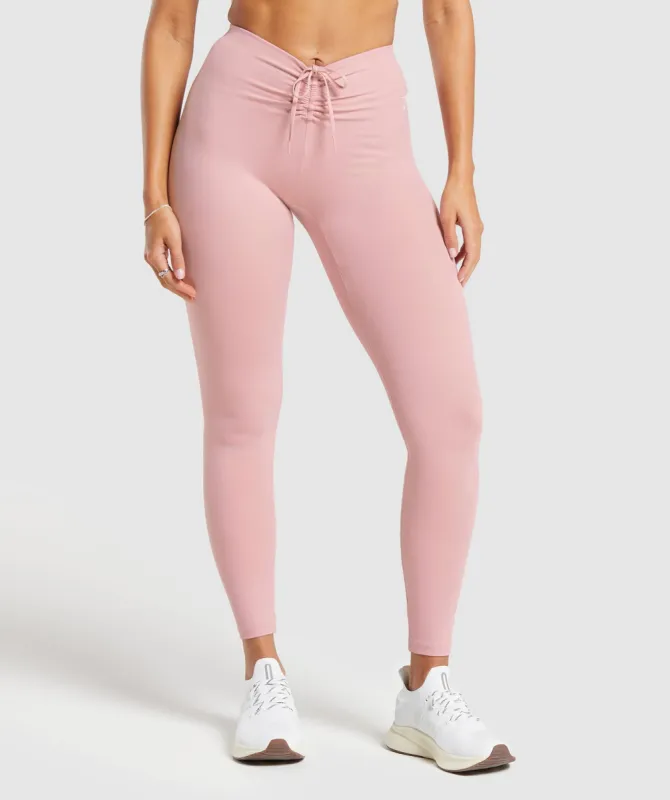 Gymshark Ruche Leggings - Light Pink sold by Gymshark