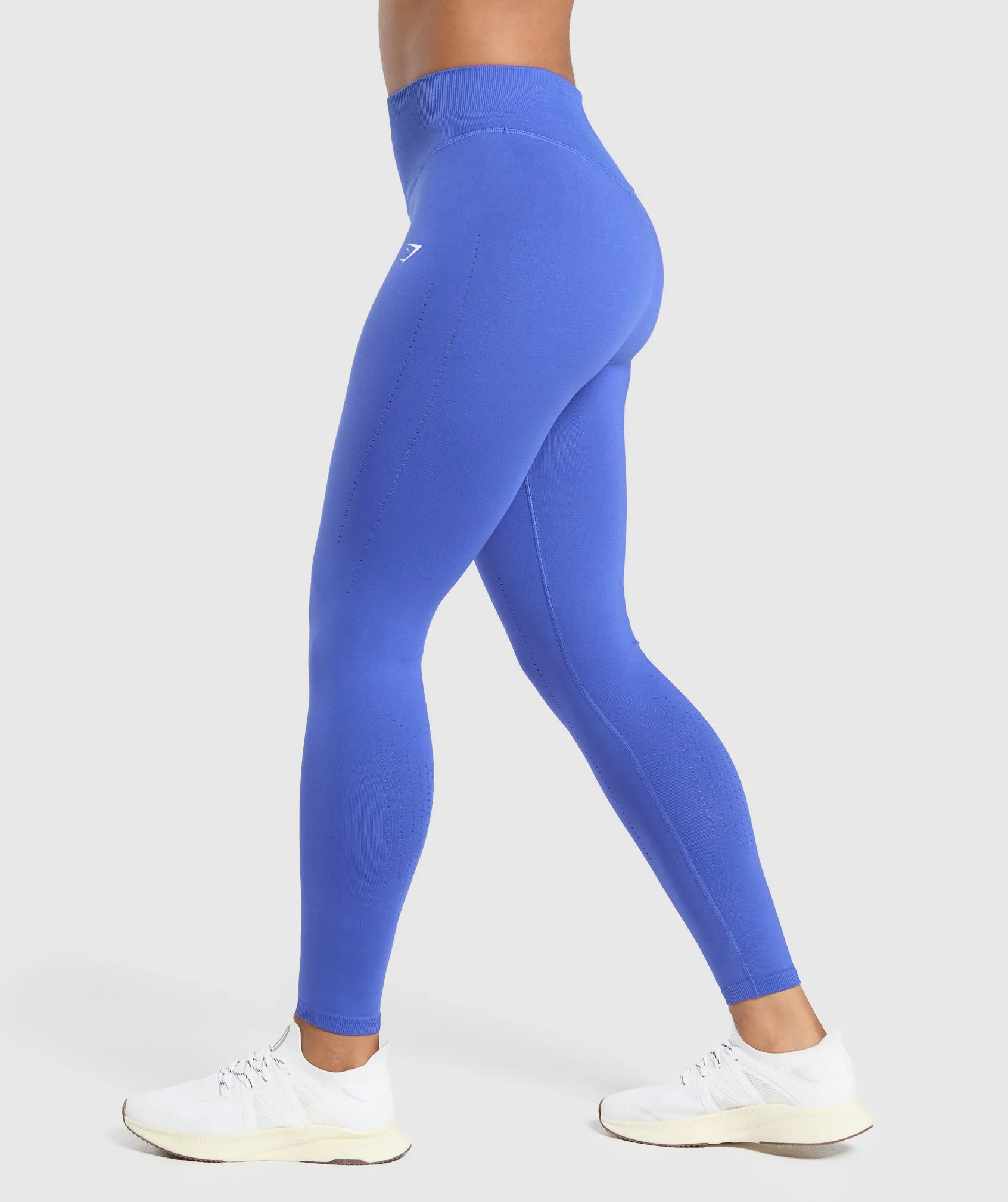 Gymshark Sweat Seamless Leggings - Force Blue sold by Gymshark product image thumbnail 3
