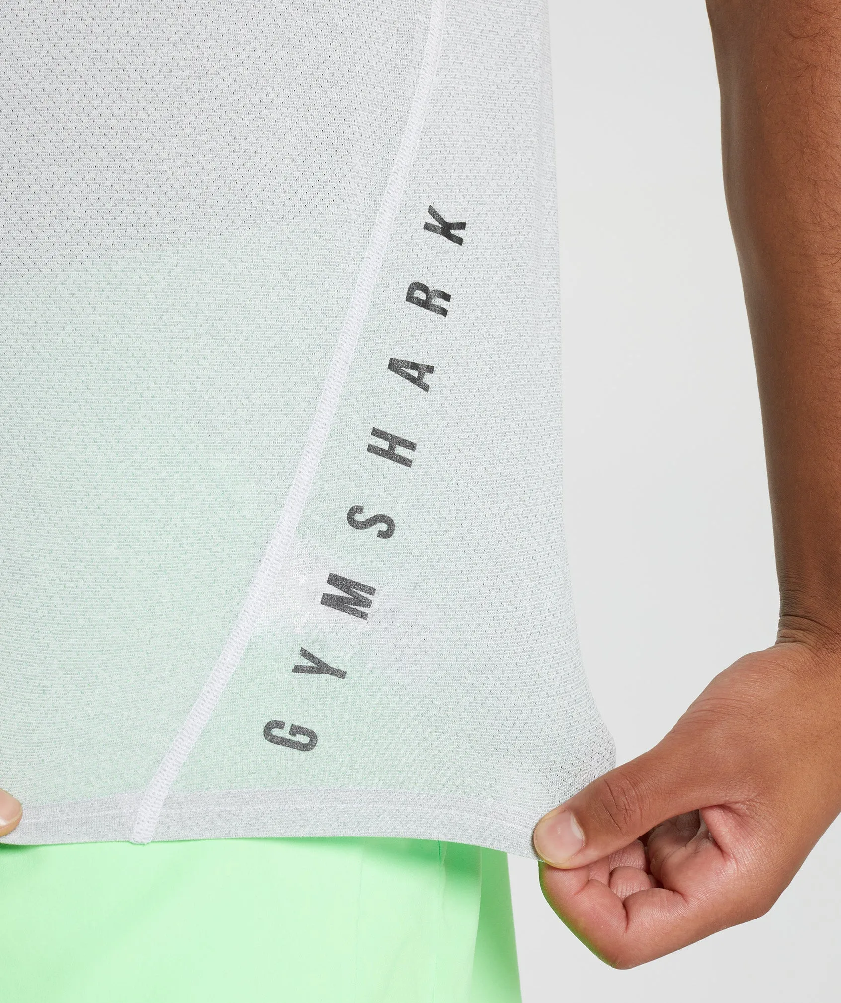 Gymshark Sport T-Shirt - White/Smokey Grey Marl sold by Gymshark product image thumbnail 5