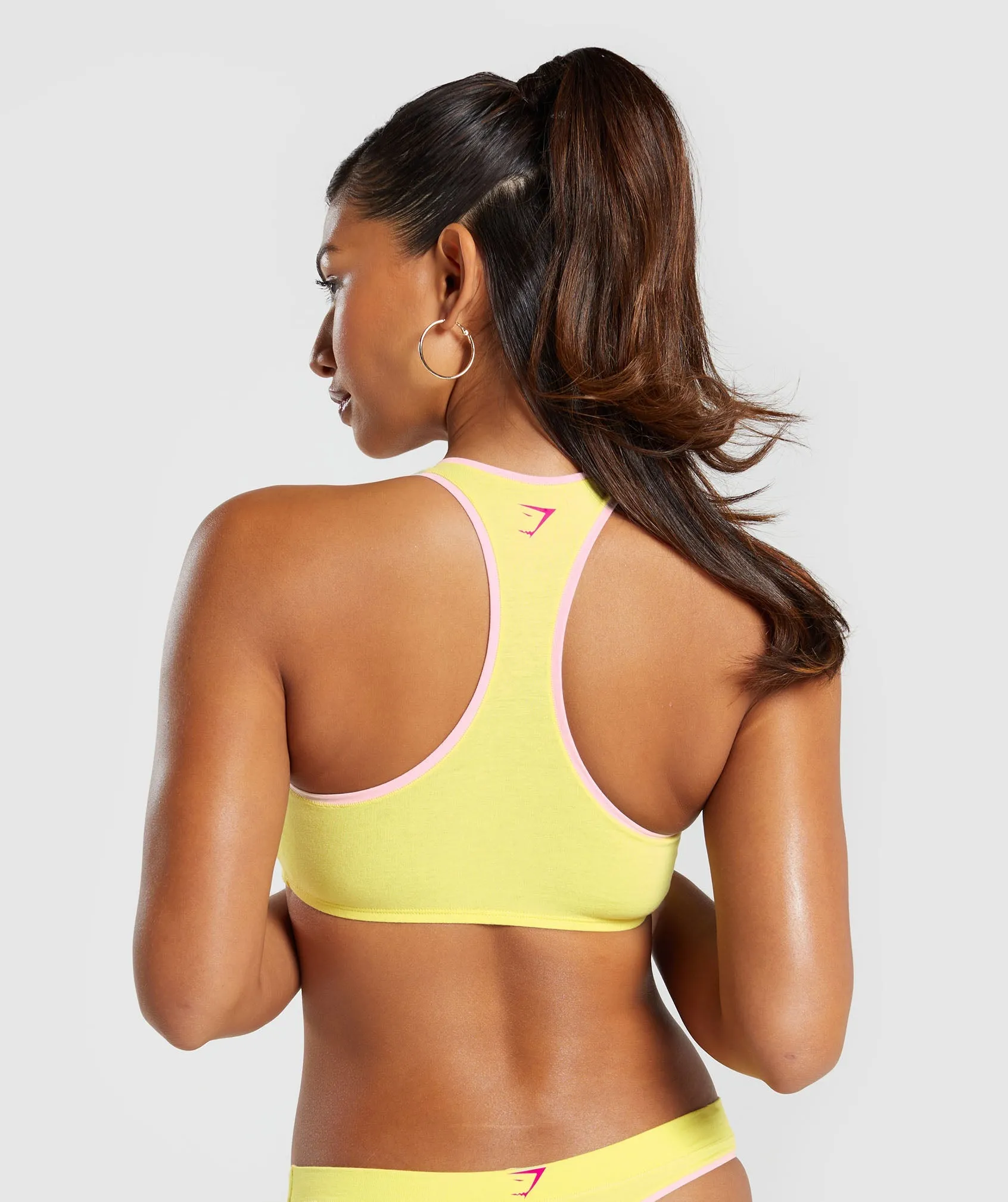 Gymshark Cotton Graphic Bralette - Lemon Yellow sold by Gymshark product image thumbnail 2
