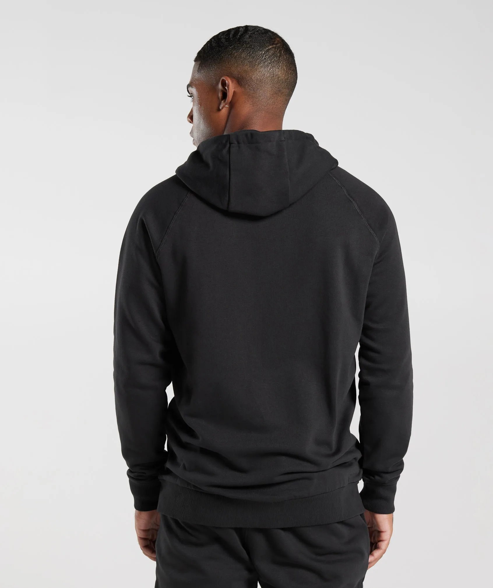 Gymshark Crest Zip Up Hoodie - Black sold by Gymshark product image thumbnail 2