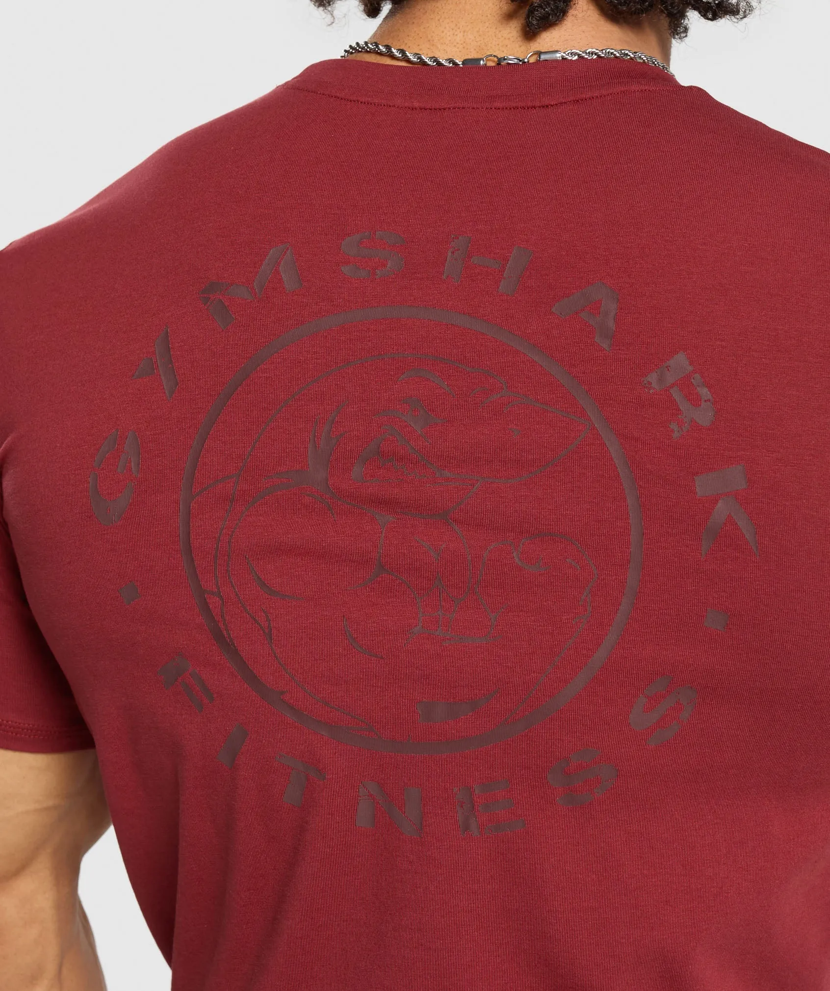 Gymshark Legacy T-Shirt - Washed Red sold by Gymshark product image thumbnail 5