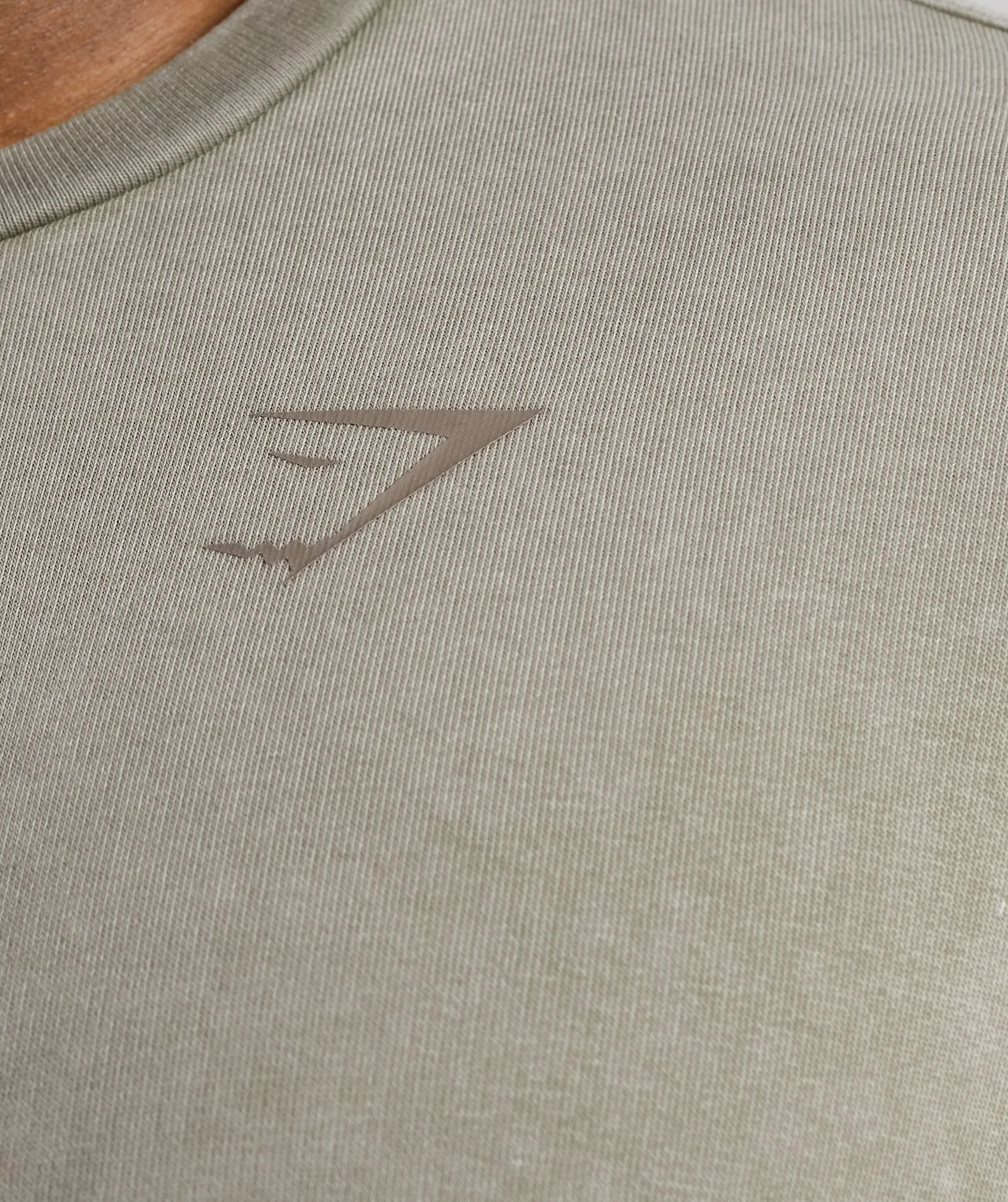 Gymshark Power Washed Crew - Ecru Brown sold by Gymshark product image thumbnail 4