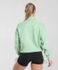 Gymshark Legacy 1/4 Zip Sweatshirt - Mist Green sold by Gymshark