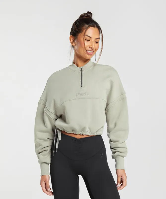 Gymshark Heavyweight Loopback Sweat Pullover - Stone Grey sold by Gymshark