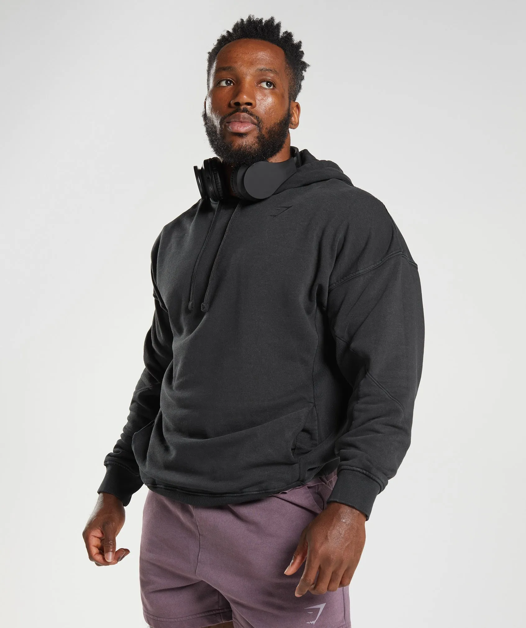 Gymshark Power Washed Hoodie - Black sold by Gymshark product image thumbnail 3