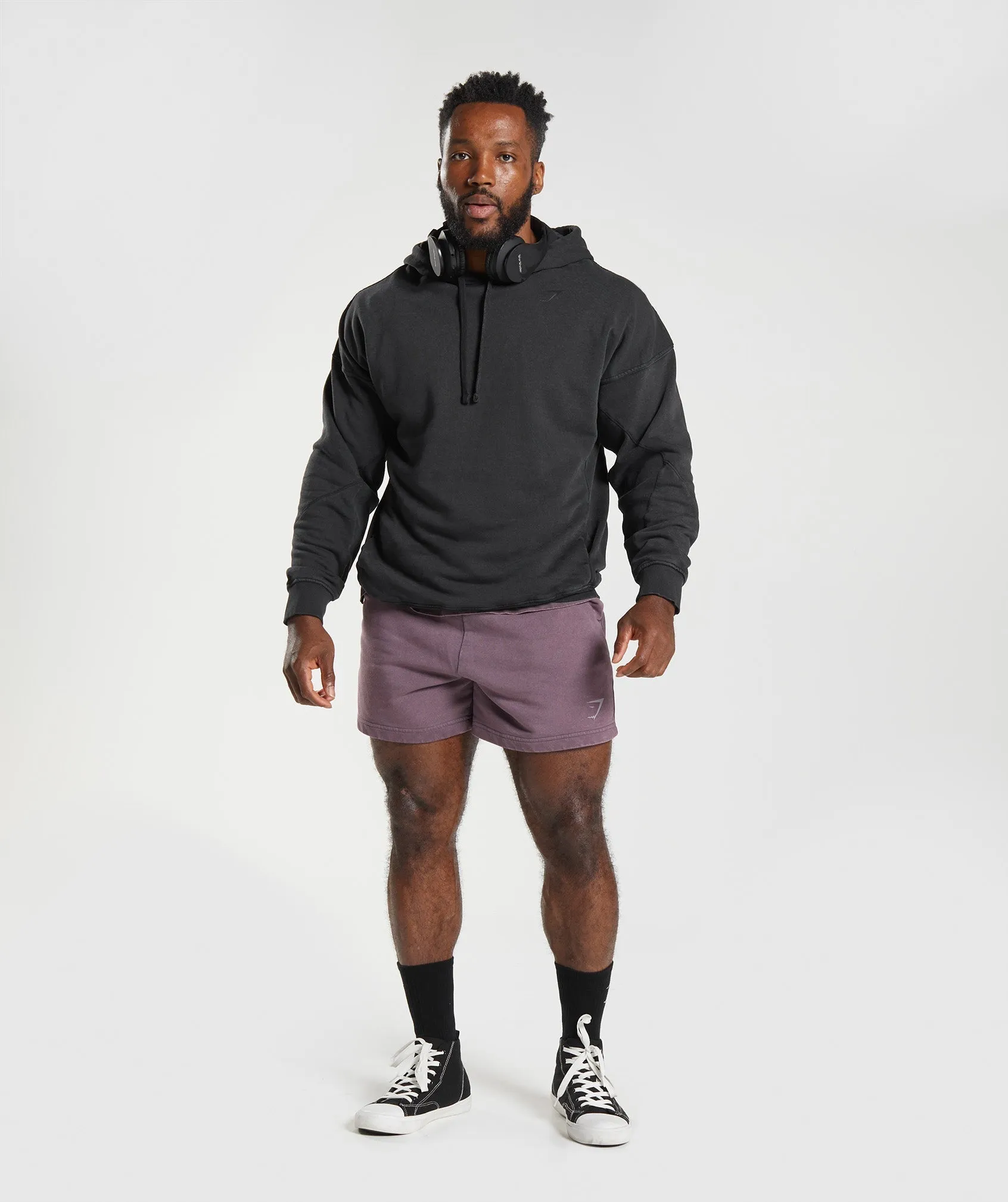 Gymshark Power Washed Hoodie - Black sold by Gymshark product image thumbnail 4