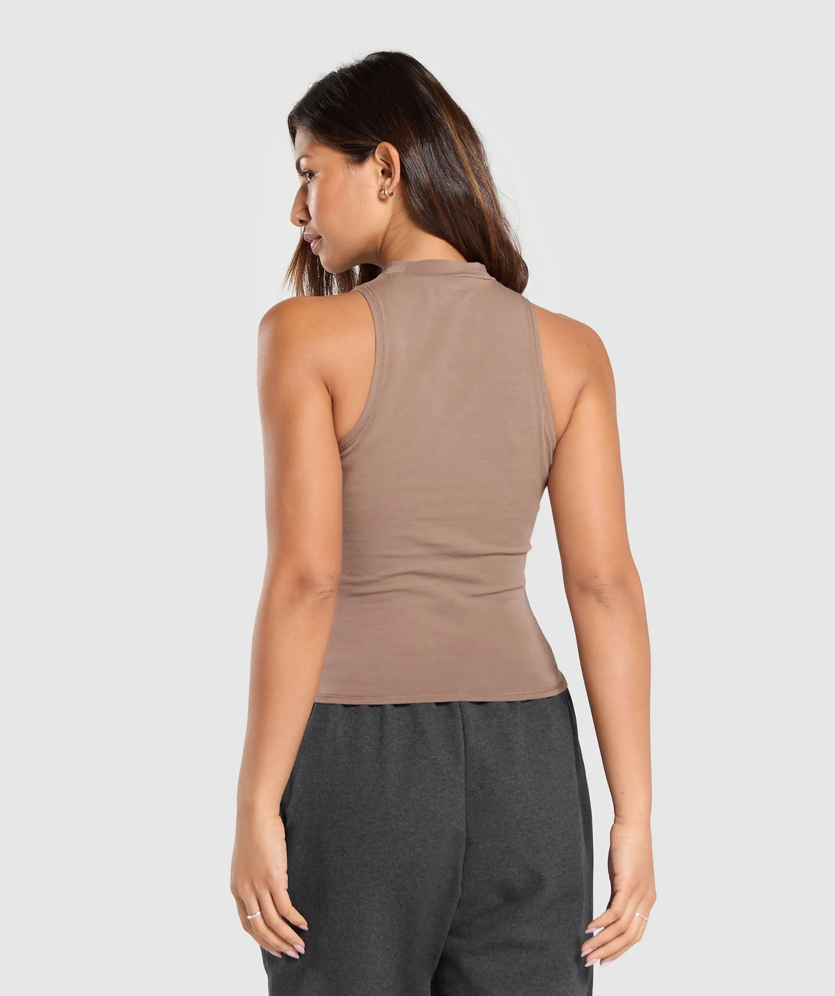 Gymshark Cotton Tank - Mocha Mauve sold by Gymshark product image thumbnail 2