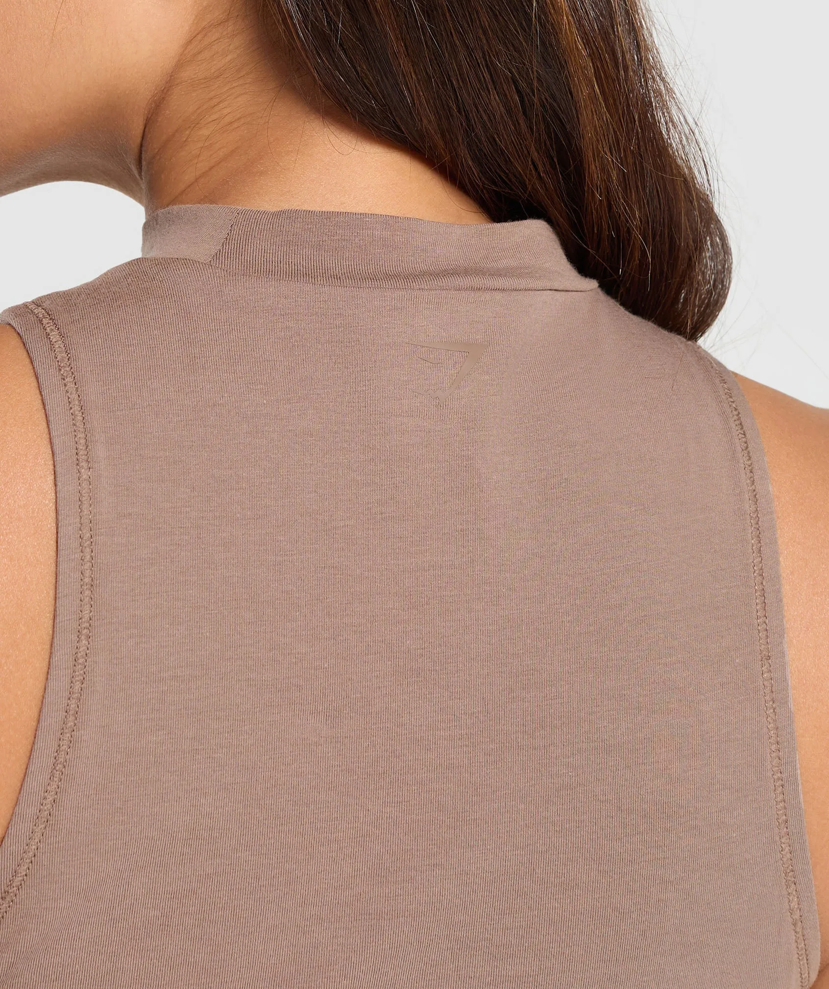 Gymshark Cotton Tank - Mocha Mauve sold by Gymshark product image thumbnail 5