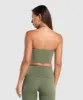 Gymshark Everyday C&S One Shoulder Crop Top - Core Olive sold by Gymshark
