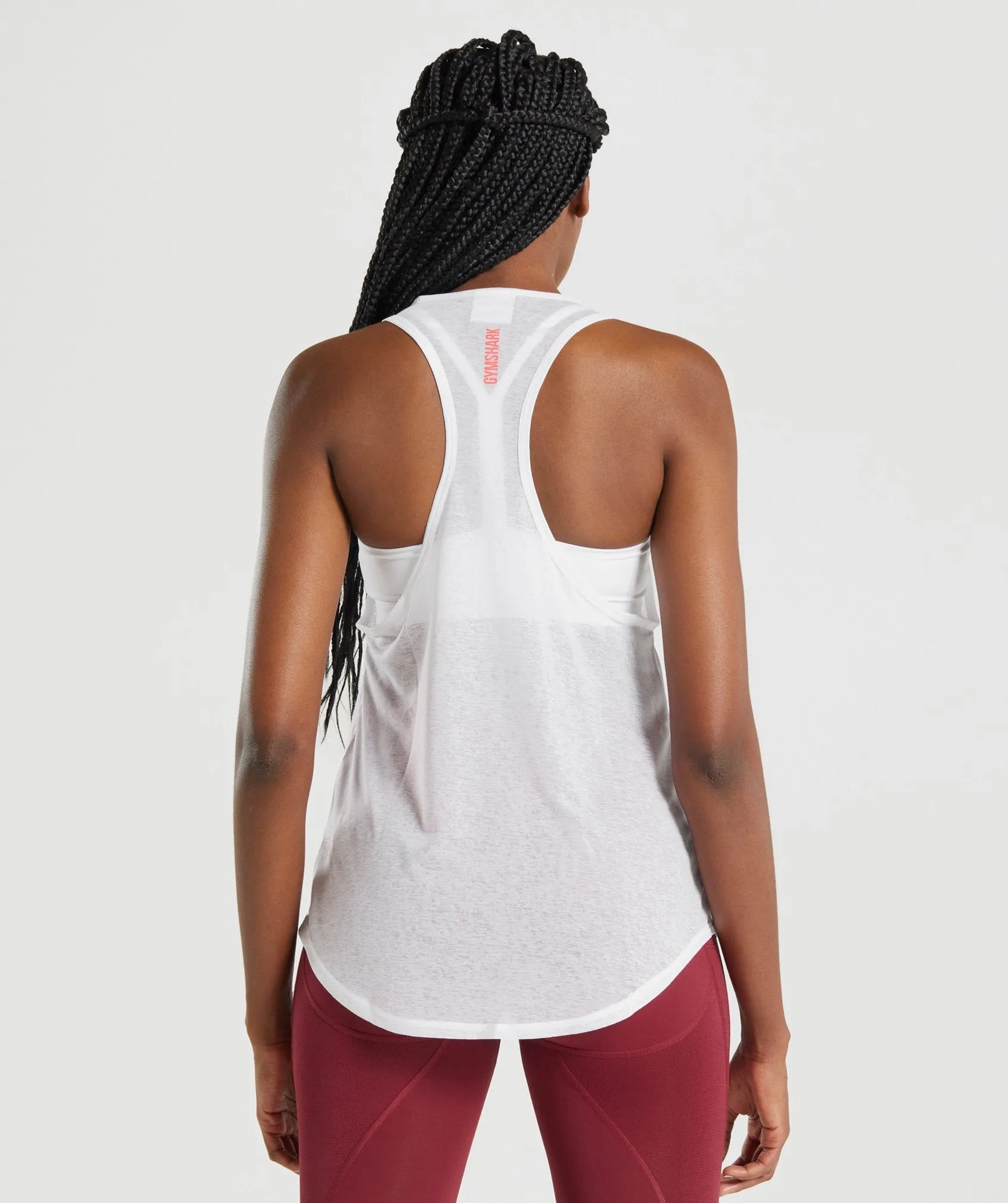 Gymshark Pulse Lightweight Tank - White sold by Gymshark product image thumbnail 2