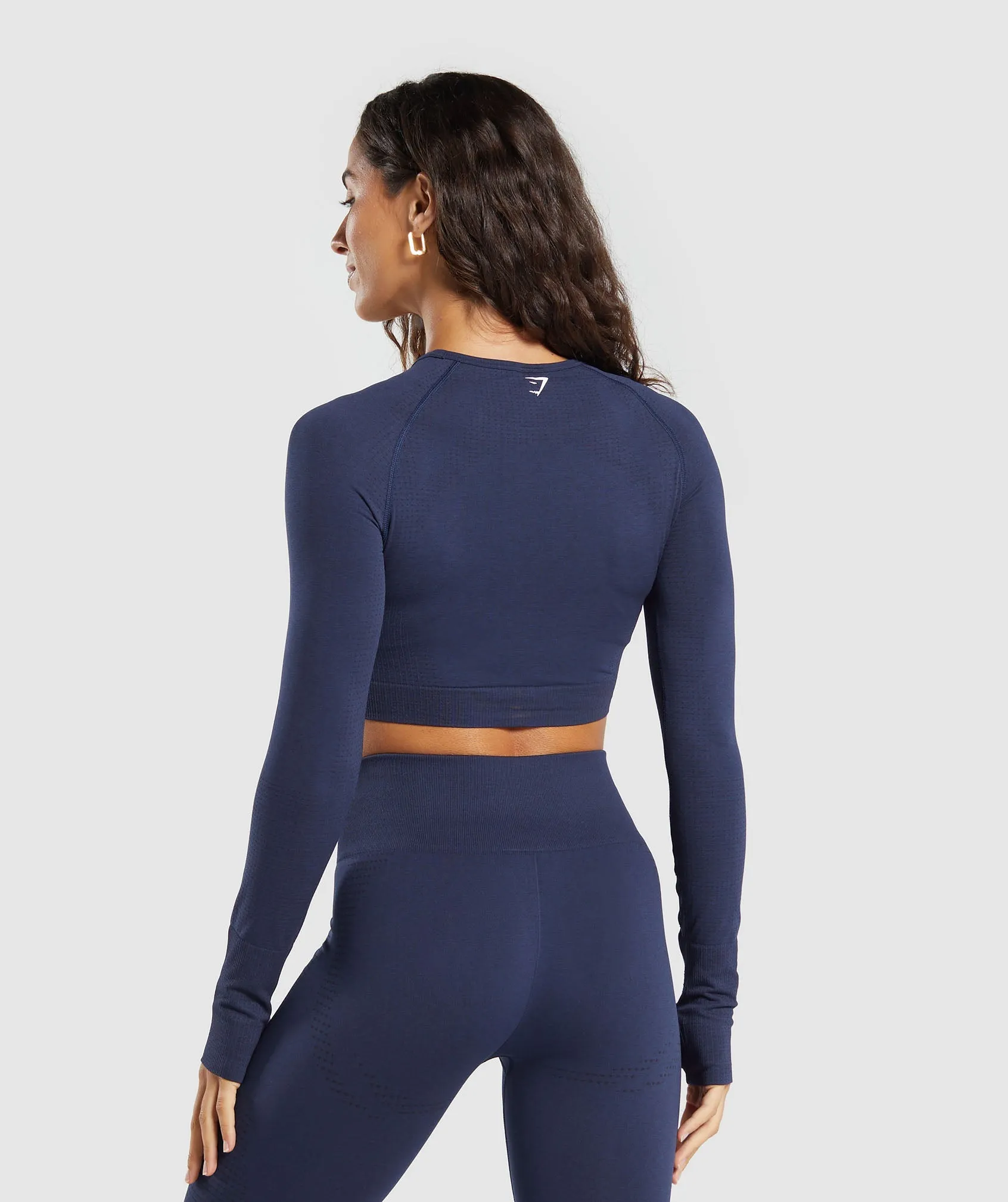 Gymshark Vital Crop Top - Heavy Blue Marl sold by Gymshark product image thumbnail 2