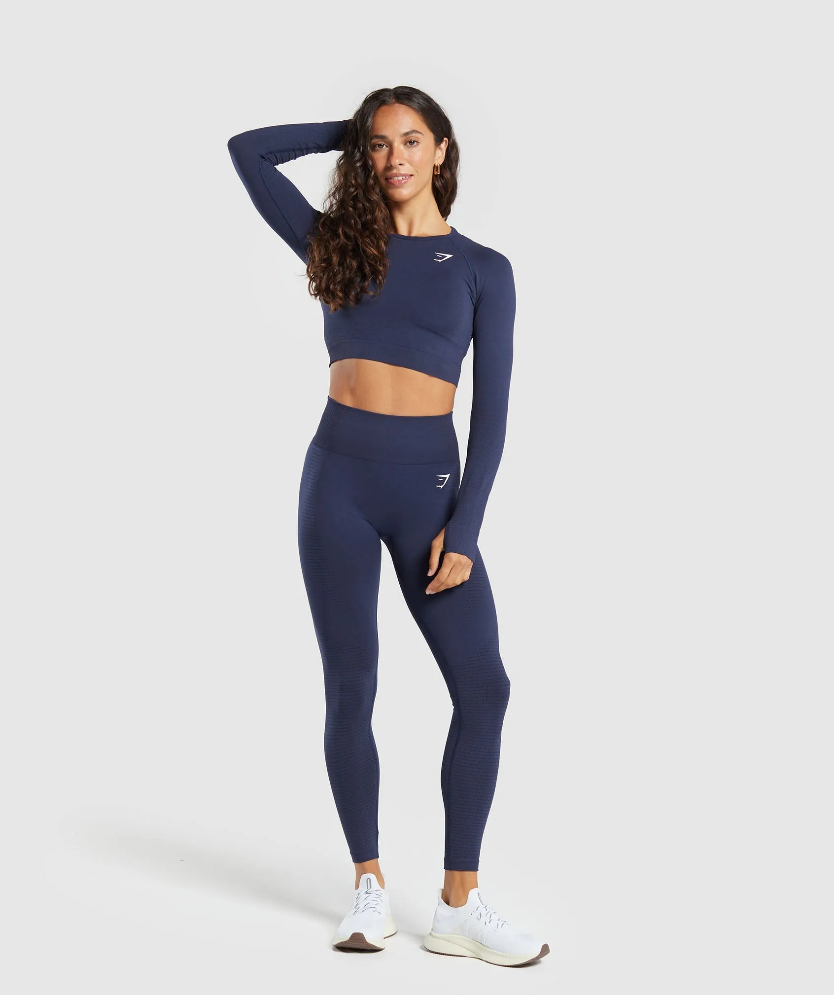 Gymshark Vital Crop Top - Heavy Blue Marl sold by Gymshark product image thumbnail 4