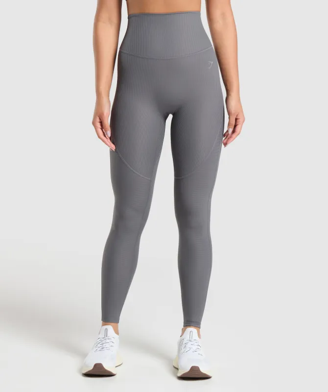Gymshark Ribbed Legging - Brushed Grey sold by Gymshark