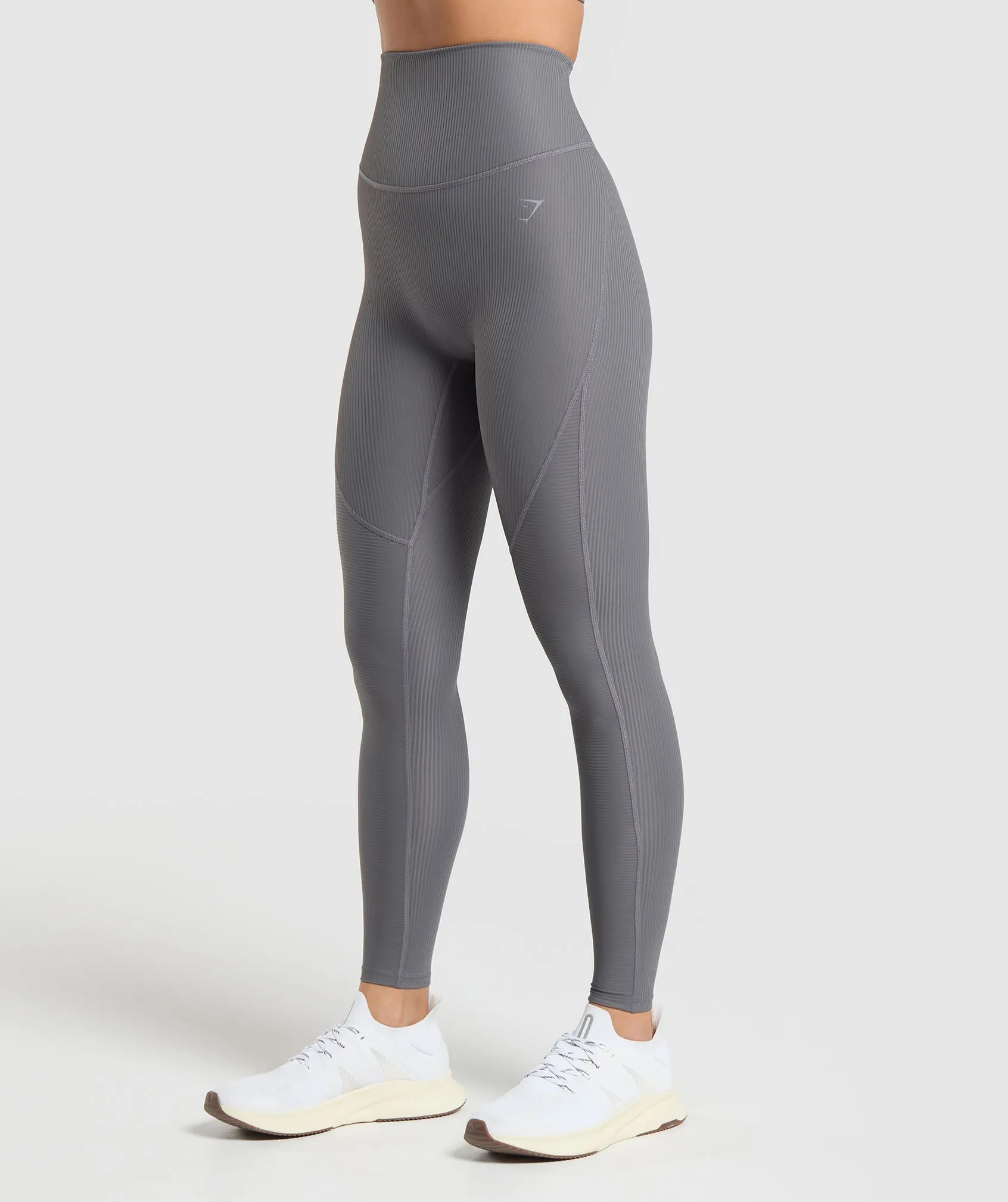 Gymshark Ribbed Legging - Brushed Grey sold by Gymshark product image thumbnail 3