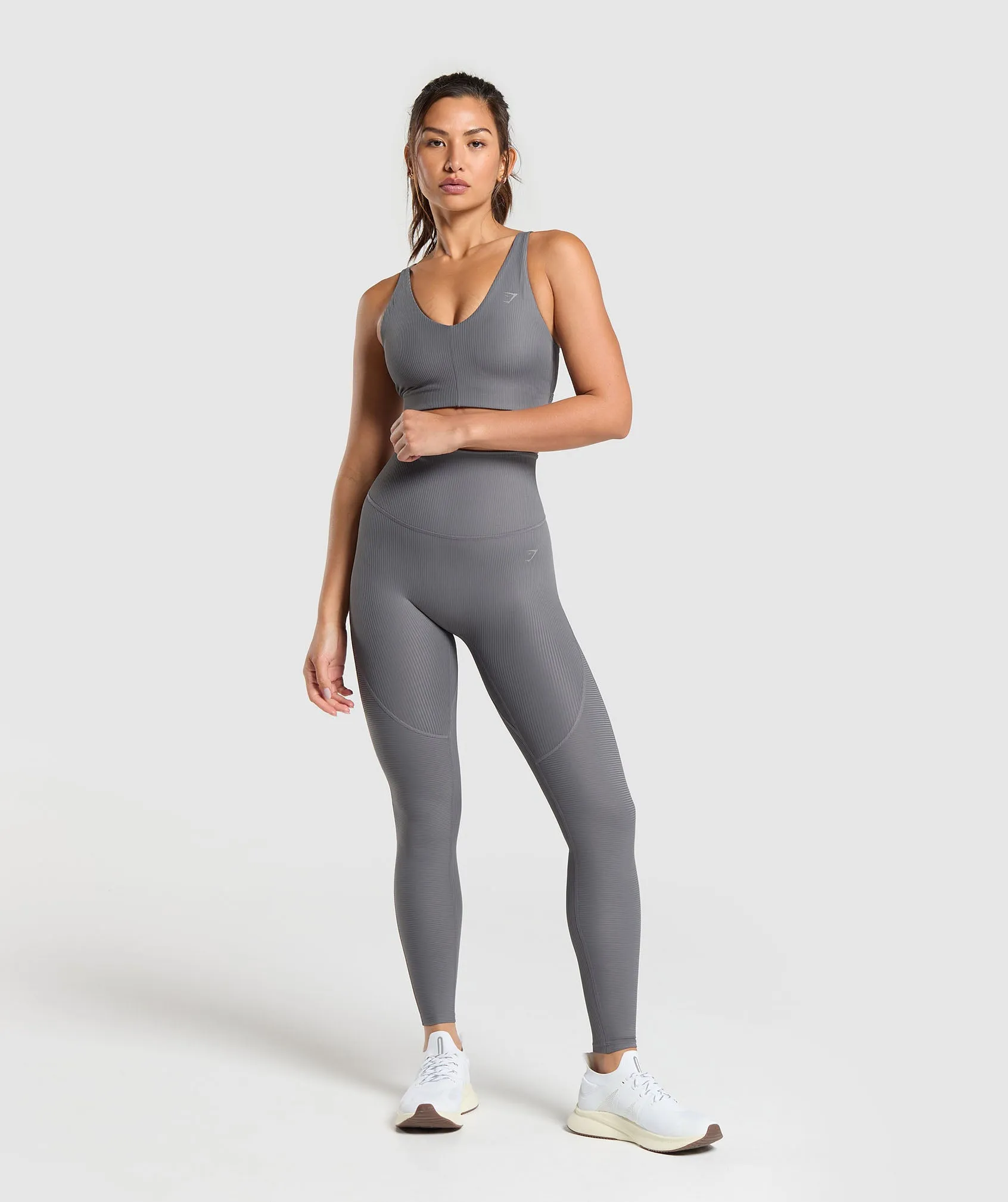 Gymshark Ribbed Legging - Brushed Grey sold by Gymshark product image thumbnail 4