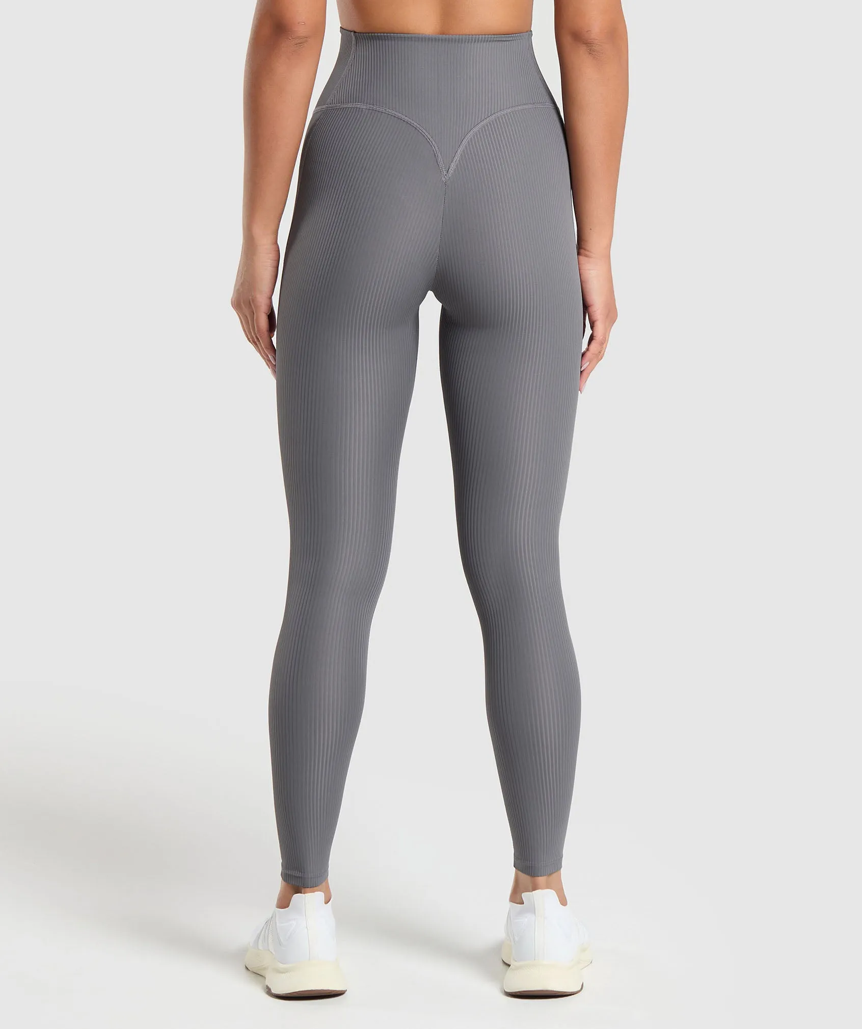 Gymshark Ribbed Legging - Brushed Grey sold by Gymshark product image thumbnail 2