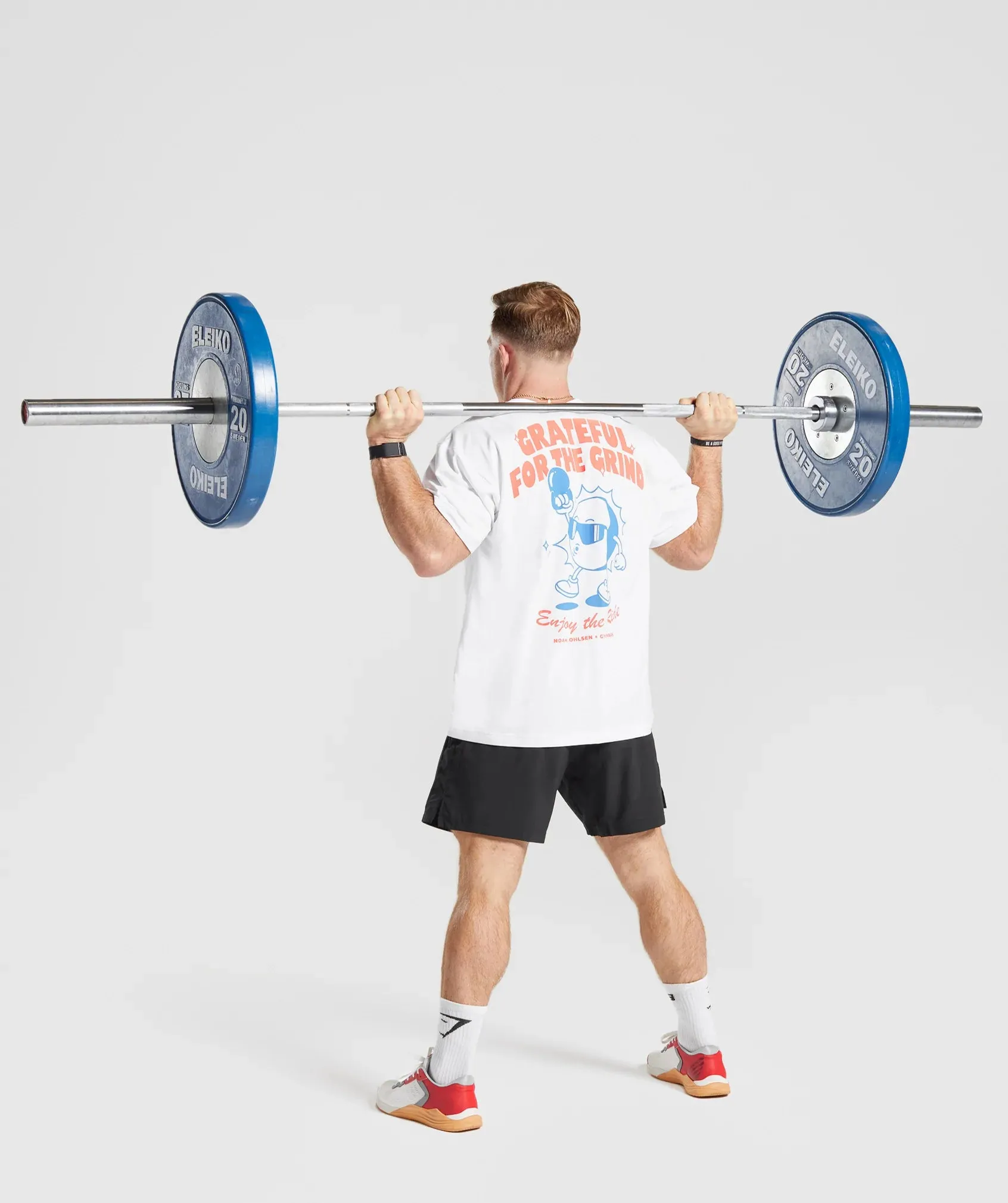 Gymshark Noah Ohlsen Oversized Sun T-Shirt - White sold by Gymshark product image thumbnail 4