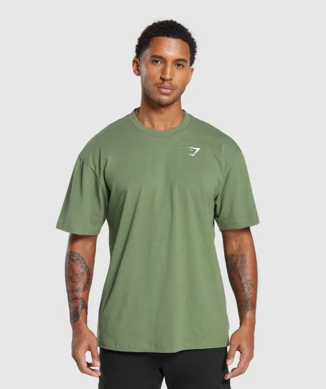 Gymshark Essential Oversized T-Shirt - Force Green sold by Gymshark