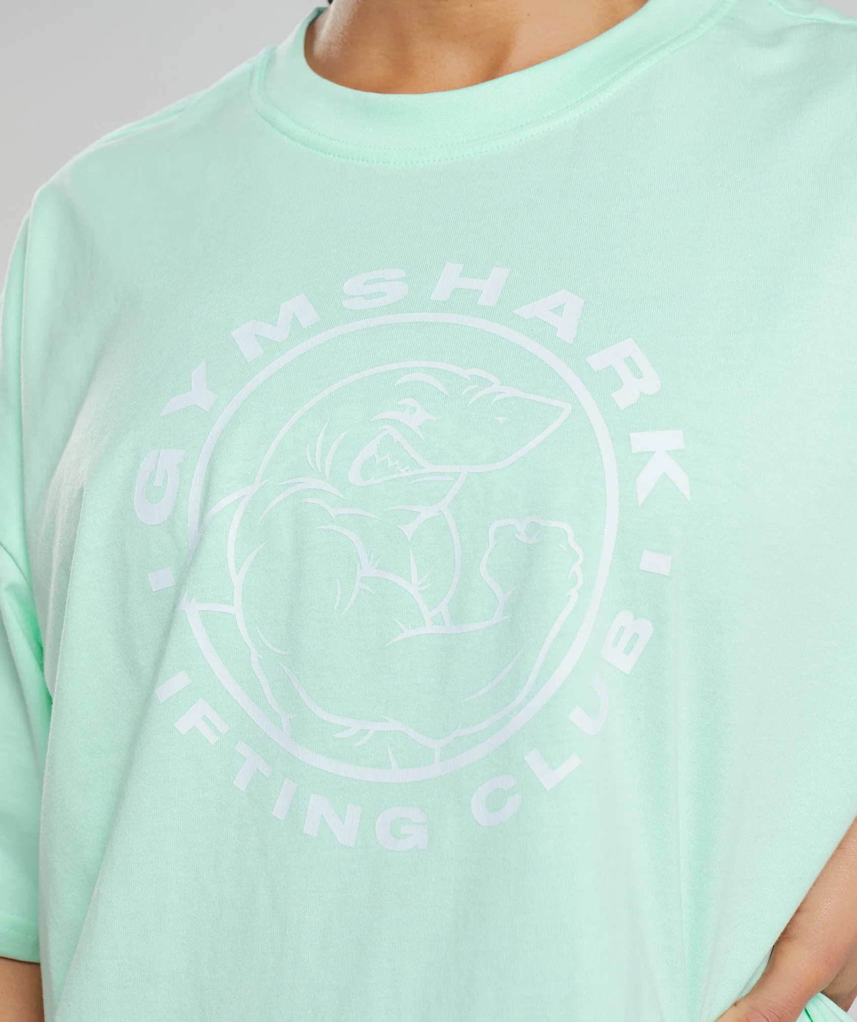 Gymshark Legacy Oversized T-Shirt - Turbo Blue sold by Gymshark product image thumbnail 3