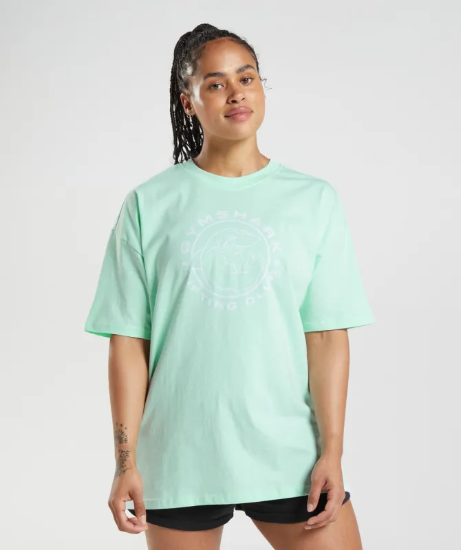 Gymshark Legacy Oversized T-Shirt - Turbo Blue sold by Gymshark