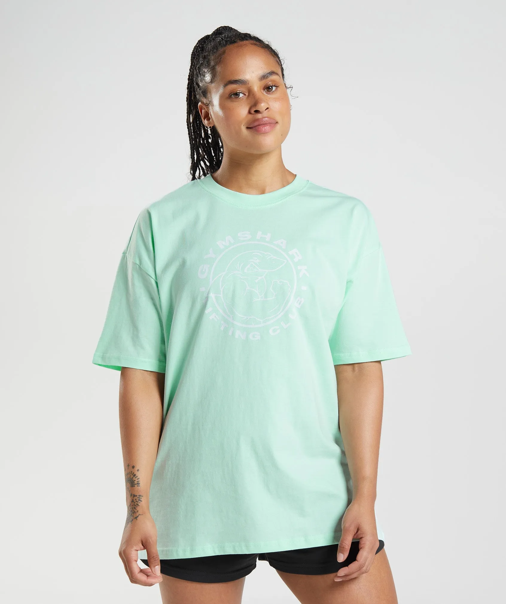 Gymshark Legacy Oversized T-Shirt - Turbo Blue sold by Gymshark