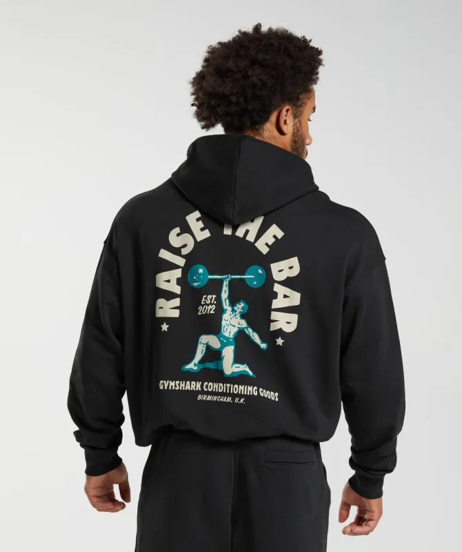 Gymshark Raise the Bar Hoodie - Black sold by Gymshark