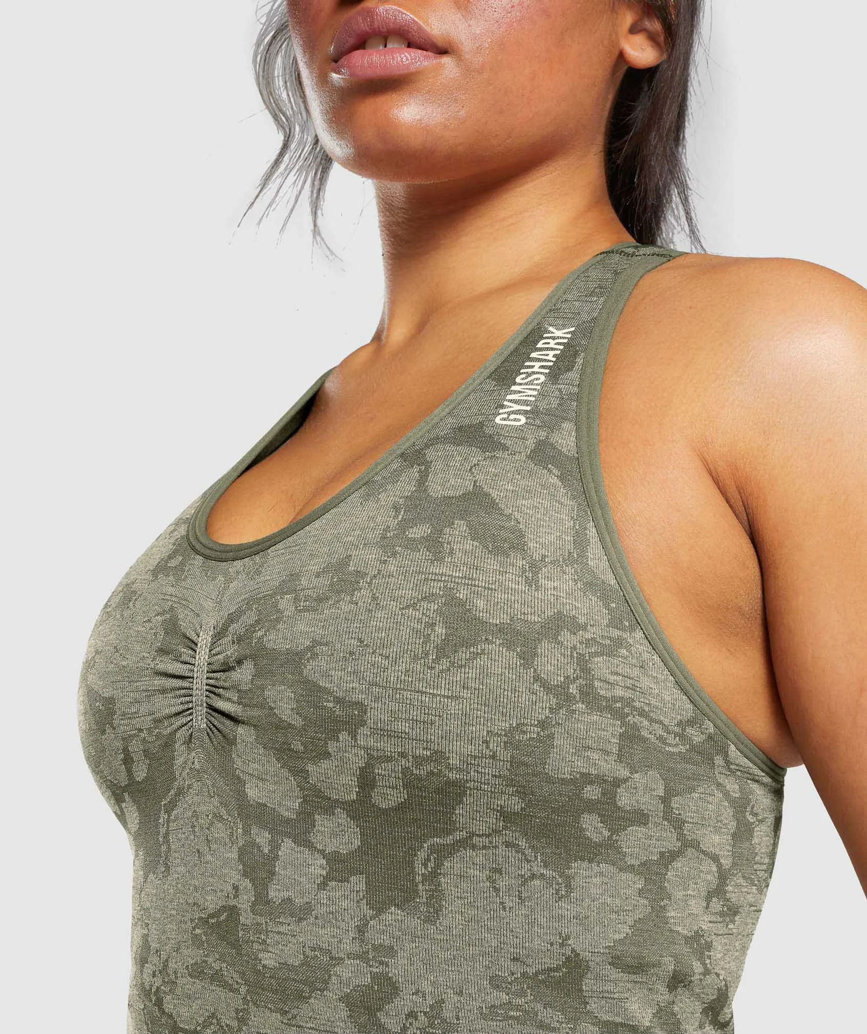 Gymshark Adapt Camo Seamless All In One - Green sold by Gymshark product image thumbnail 5