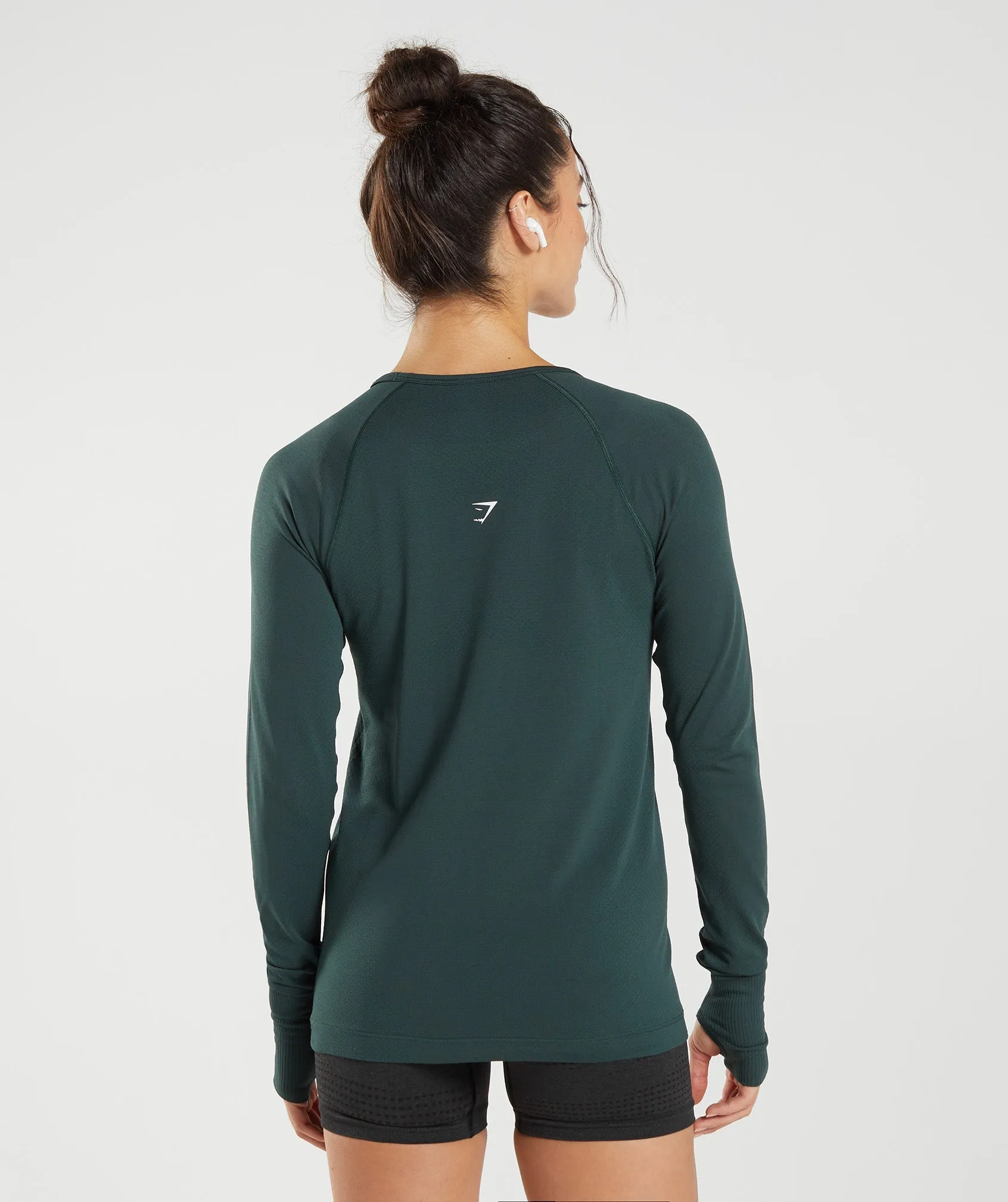 Gymshark Vital Light Long Sleeve Top - Woodland Green Marl sold by Gymshark product image thumbnail 2