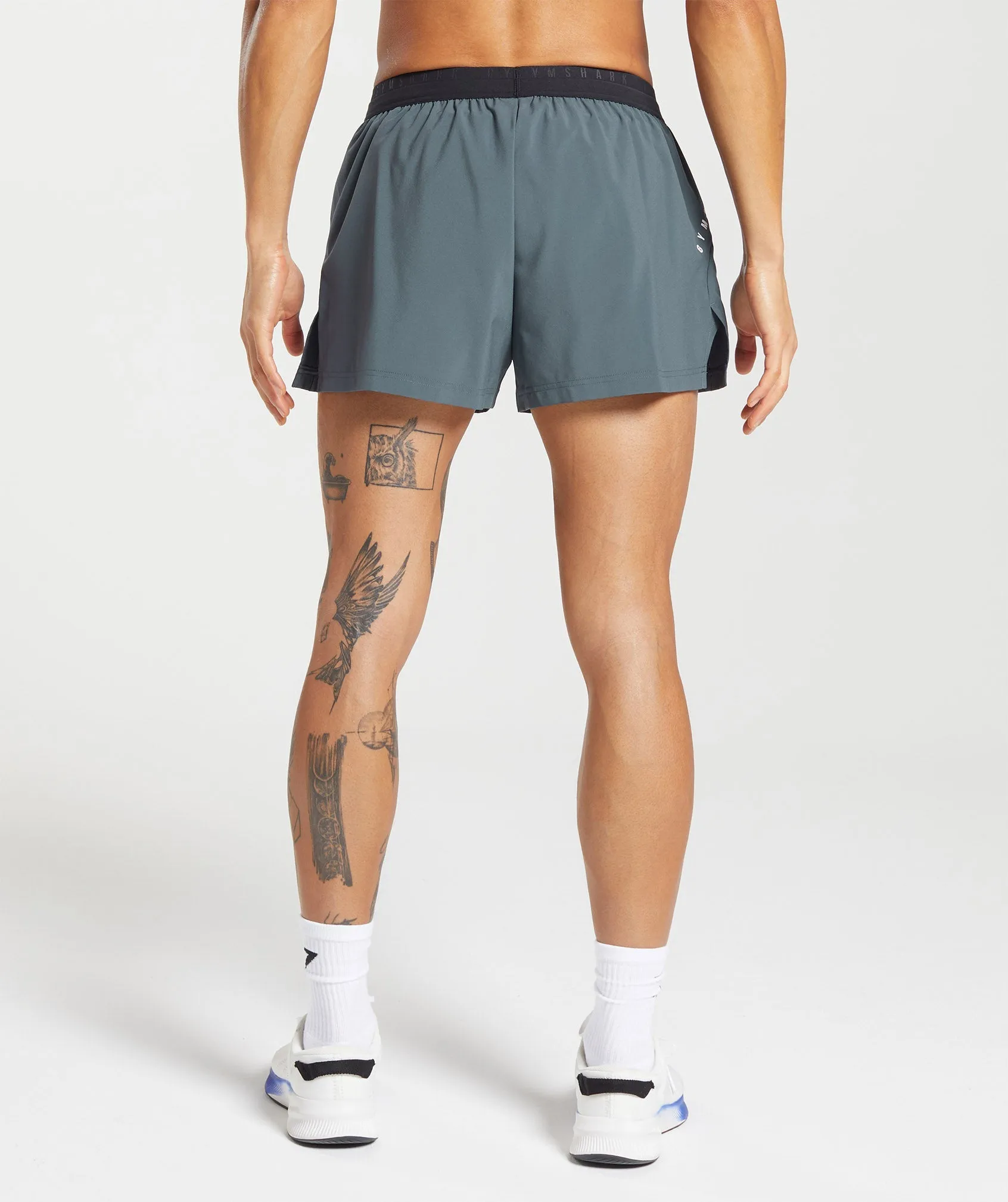 Gymshark Sport Run 3" Shorts - Titanium Blue sold by Gymshark product image thumbnail 2
