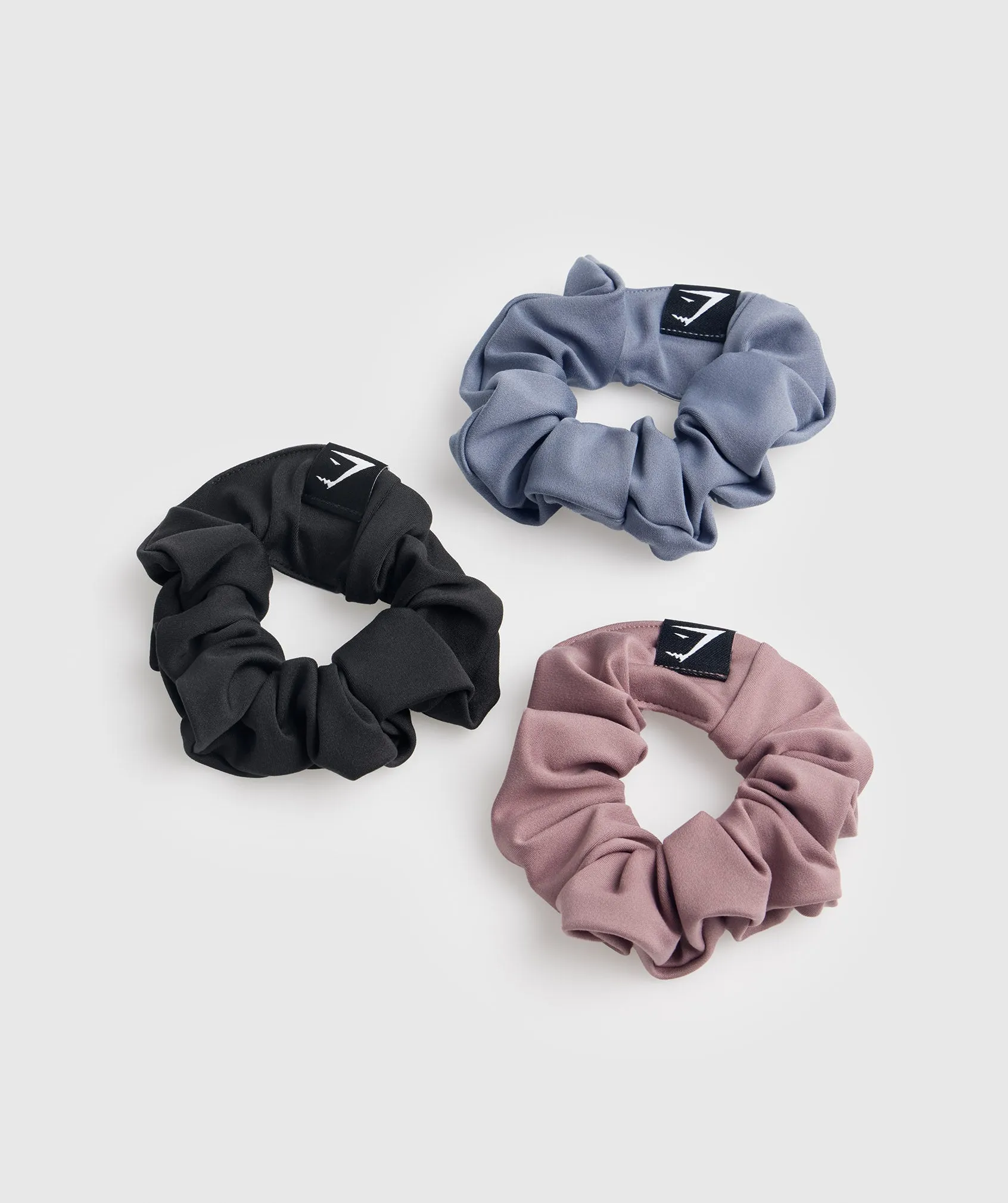 Gymshark Scrunchies 3pk - Black/Maroon/Evening Blue sold by Gymshark product image thumbnail 2