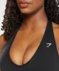 Gymshark Halterneck Sports Bra - Black sold by Gymshark